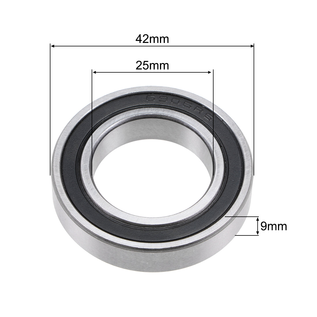 uxcell Uxcell Deep Groove Ball Bearing Double Sealed Chrome Steel Bearings