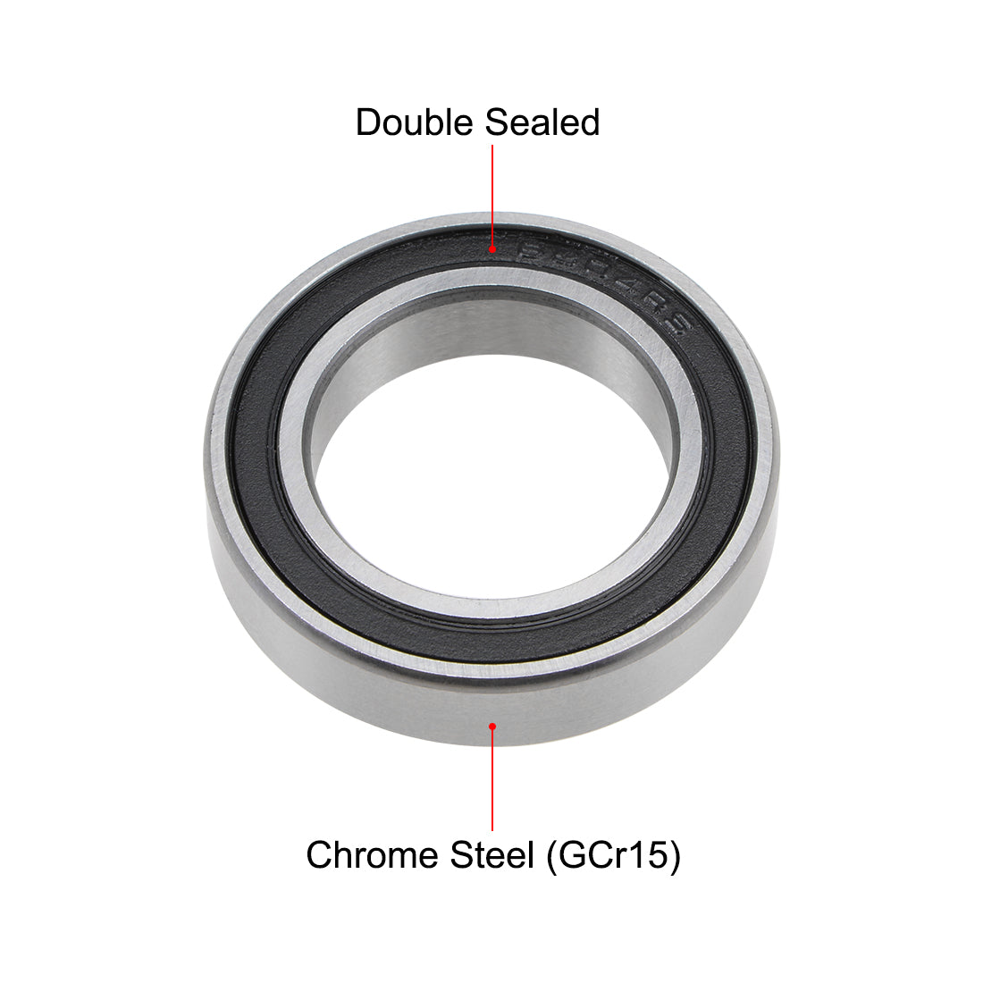 uxcell Uxcell Deep Groove Ball Bearings Thin Section Double Sealed Chrome Steel Z1