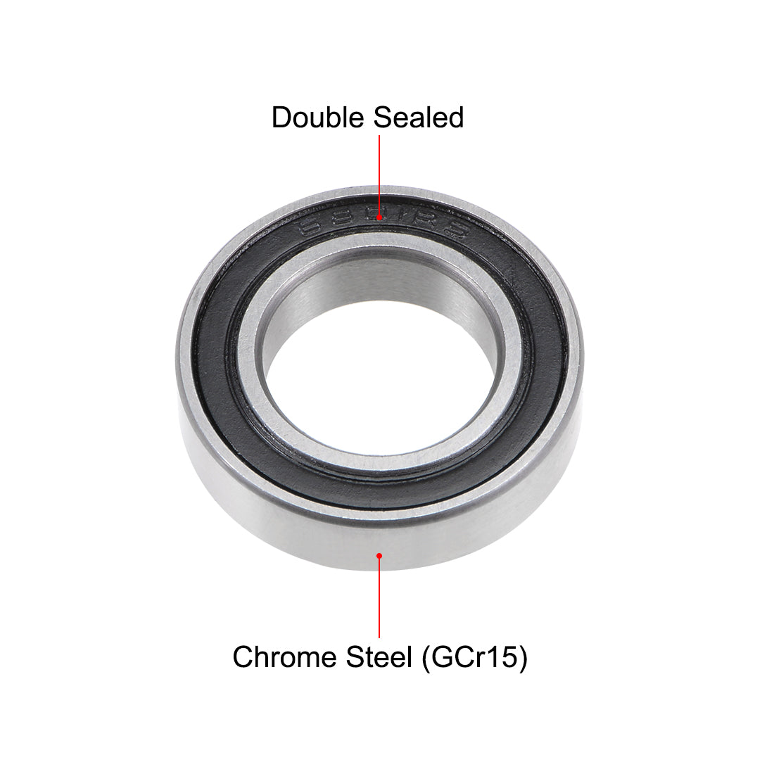 uxcell Uxcell Deep Groove Ball Bearings Thin Section Double Sealed Chrome Steel Bearings