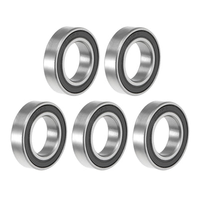 Harfington Uxcell Deep Groove Ball Bearings Thin Section Double Sealed Chrome Steel Bearings