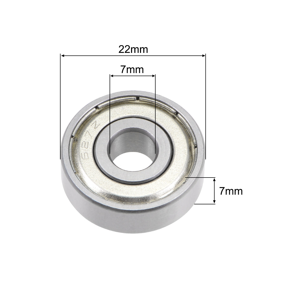 uxcell Uxcell Deep Groove Ball Bearings Metric Double Shielded Chrome Steel ABEC3 Z1