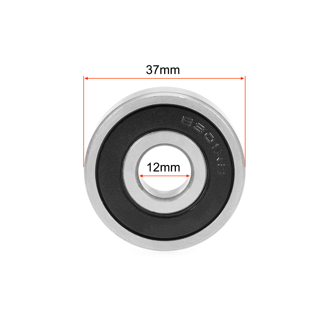 uxcell Uxcell Deep Groove Ball Bearings Metric Double Sealed Chrome Steel ABEC-3 Z1