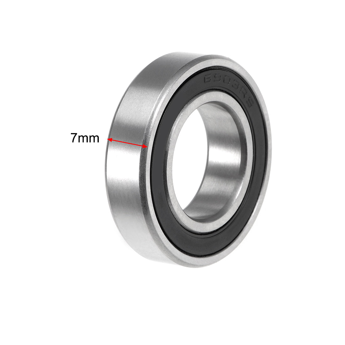 uxcell Uxcell Deep Groove Ball Bearings Metric Double Sealed Chrome Steel ABEC-3 Z1