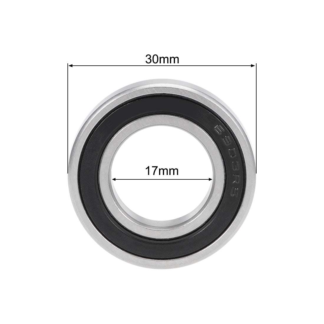 uxcell Uxcell Deep Groove Ball Bearings Metric Double Sealed Chrome Steel ABEC-3 Z1