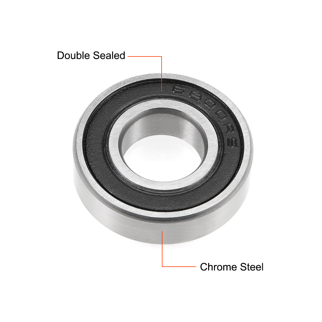 uxcell Uxcell Deep Groove Ball Bearings Thin Section Double Seal Chrome Steel ABEC3