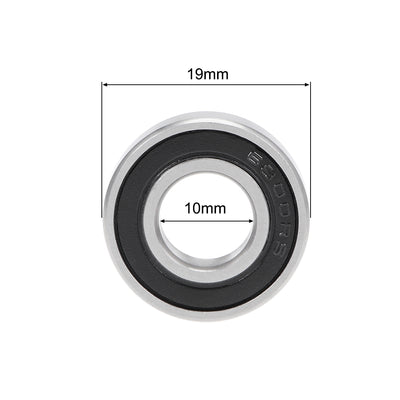 Harfington Uxcell Deep Groove Ball Bearings Thin Section Double Seal Chrome Steel ABEC3