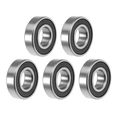 Harfington Uxcell Deep Groove Ball Bearings Thin Section Double Seal Chrome Steel ABEC3