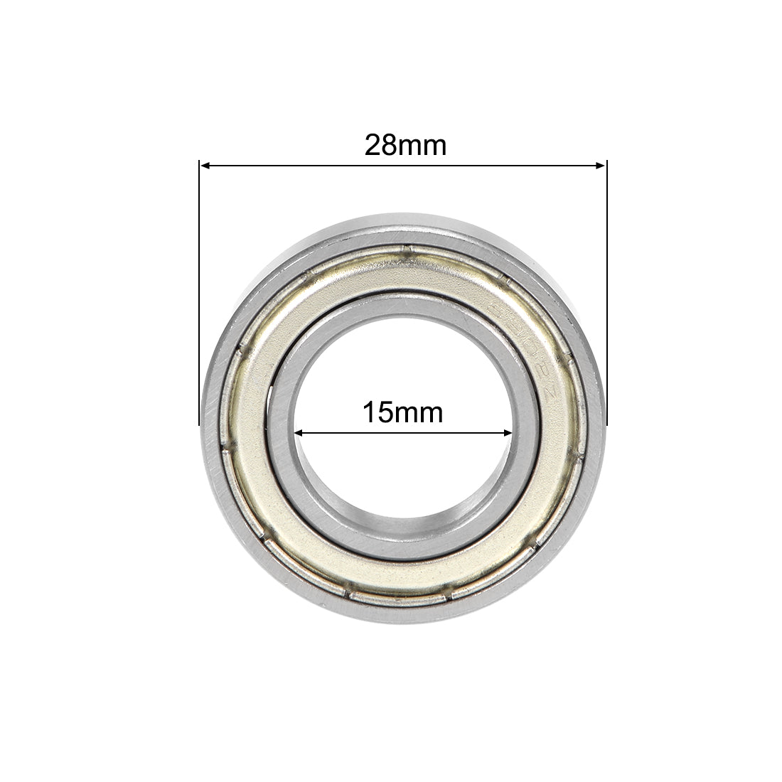 uxcell Uxcell Deep Groove Ball Bearings Metric Double Shielded Chrome Steel ABEC3 Z1