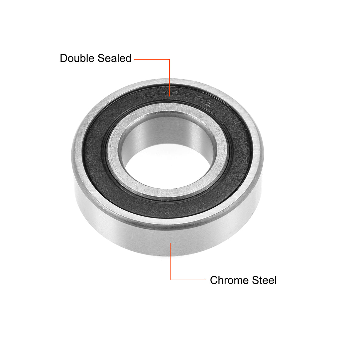 uxcell Uxcell Deep Groove Ball Bearing Double Sealed ABEC-3 Z1 Bearing