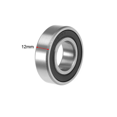 Harfington Uxcell Deep Groove Ball Bearing Double Sealed ABEC-3 Z1 Bearing