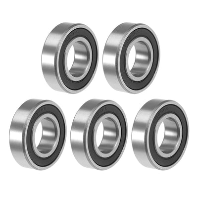 Harfington Uxcell Deep Groove Ball Bearing Double Sealed ABEC-3 Z1 Bearing