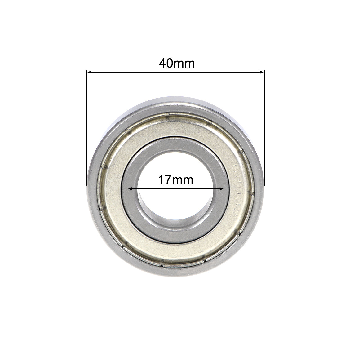 uxcell Uxcell Deep Groove Ball Bearings Metric Double Shielded Chrome Steel ABEC-3 Z1