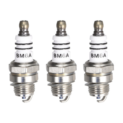 uxcell Uxcell BM6A Spark Plug for M7 / L7T / CJ8 / 1560 Replacement, 3pcs