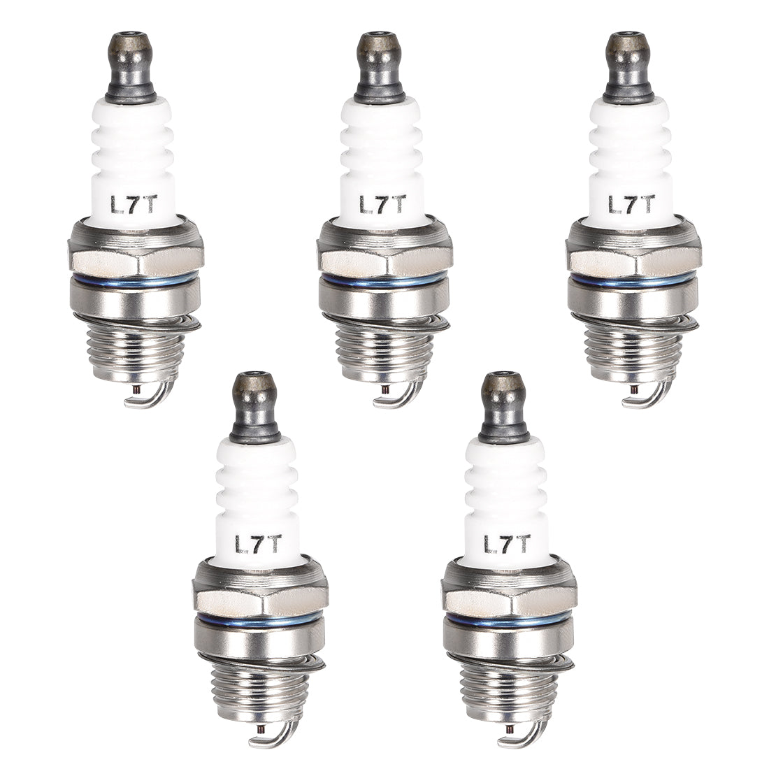 uxcell Uxcell L7T Spark Plug for 2 Stroke 33cc 43cc 47cc 49cc Mini Chopper Mower , 5pcs