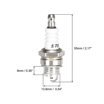 Harfington Uxcell BM6A Spark Plug for M7 / L7T / CJ8 / 1560 Spark Plug Replacement, 5pcs