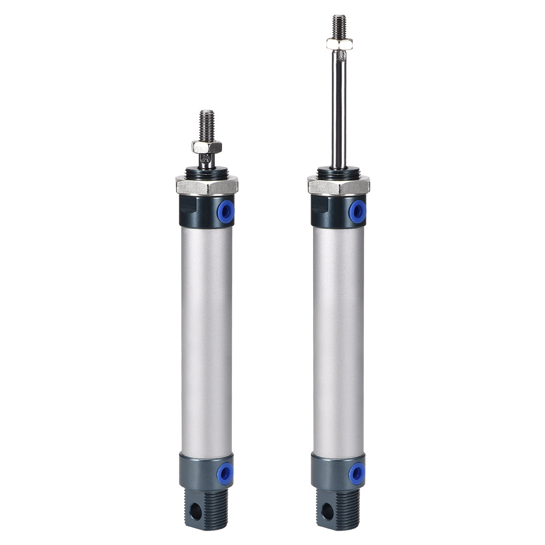 uxcell Uxcell Pneumatic Air Cylinder, 20mm Bore Stoke M8,Single Rod Double Action