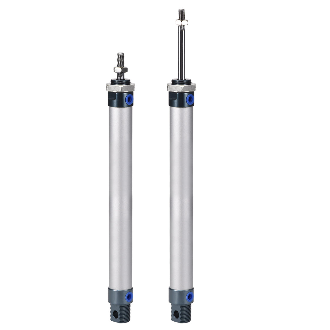 uxcell Uxcell Pneumatic Air Cylinder, 20mm Bore Stoke M8,Single Rod Double Action