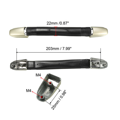 Harfington Uxcell Koffergriff, Ersatzgriffschlaufe 203mm Ersatzgepäckgriff Tragegriff Schwarz