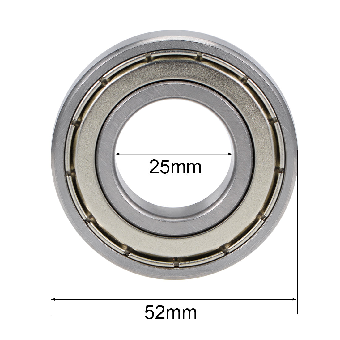 uxcell Uxcell Deep Groove Ball Bearings Metric Double Shielded Chrome Steel ABEC-3 Z1