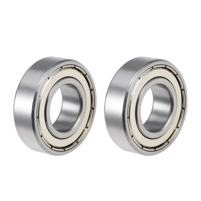 Harfington Uxcell Deep Groove Ball Bearings Metric Double Shielded Chrome Steel ABEC3 Z1