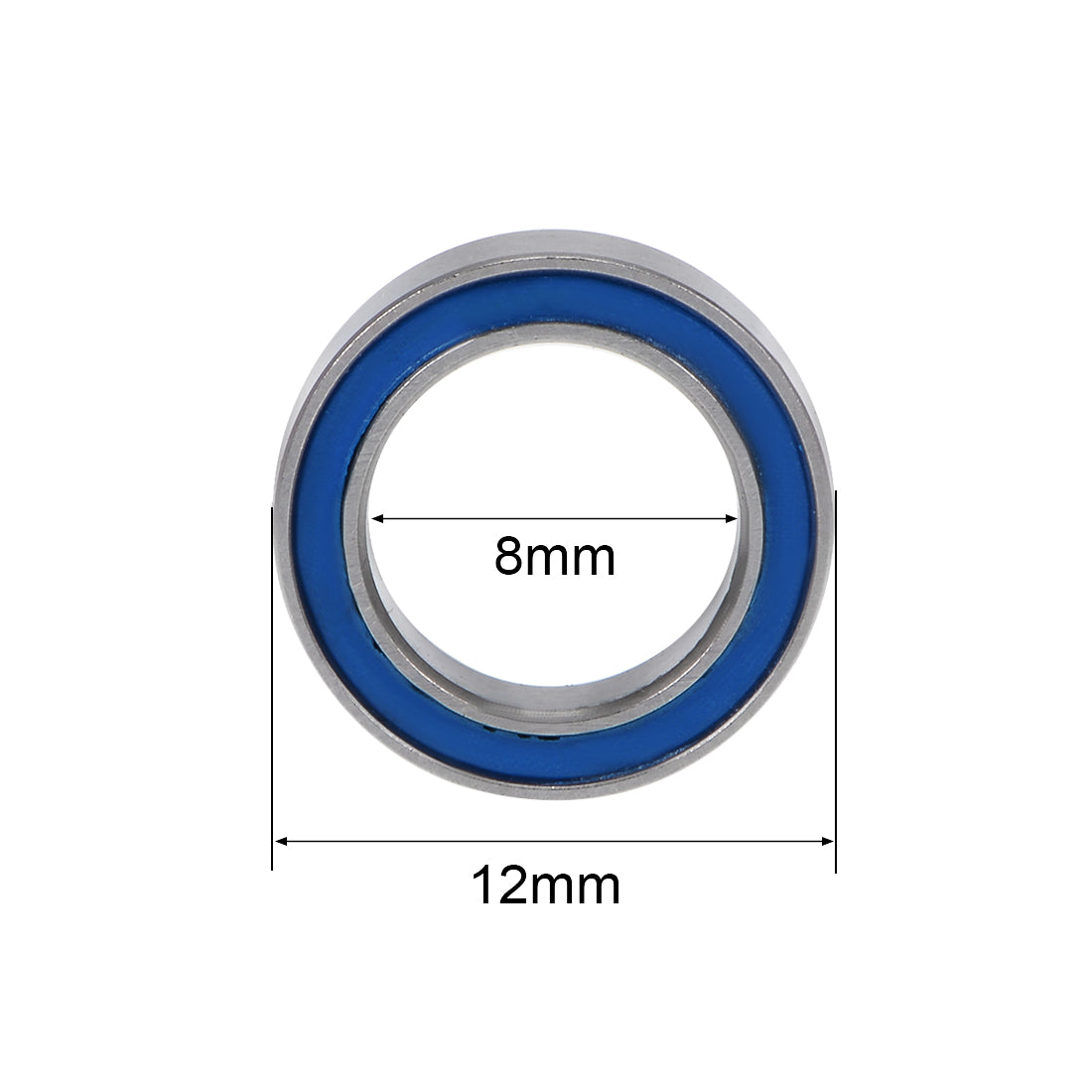 uxcell Uxcell Ball Bearing Double Sealed ABEC-3 Bearings Blue Cover