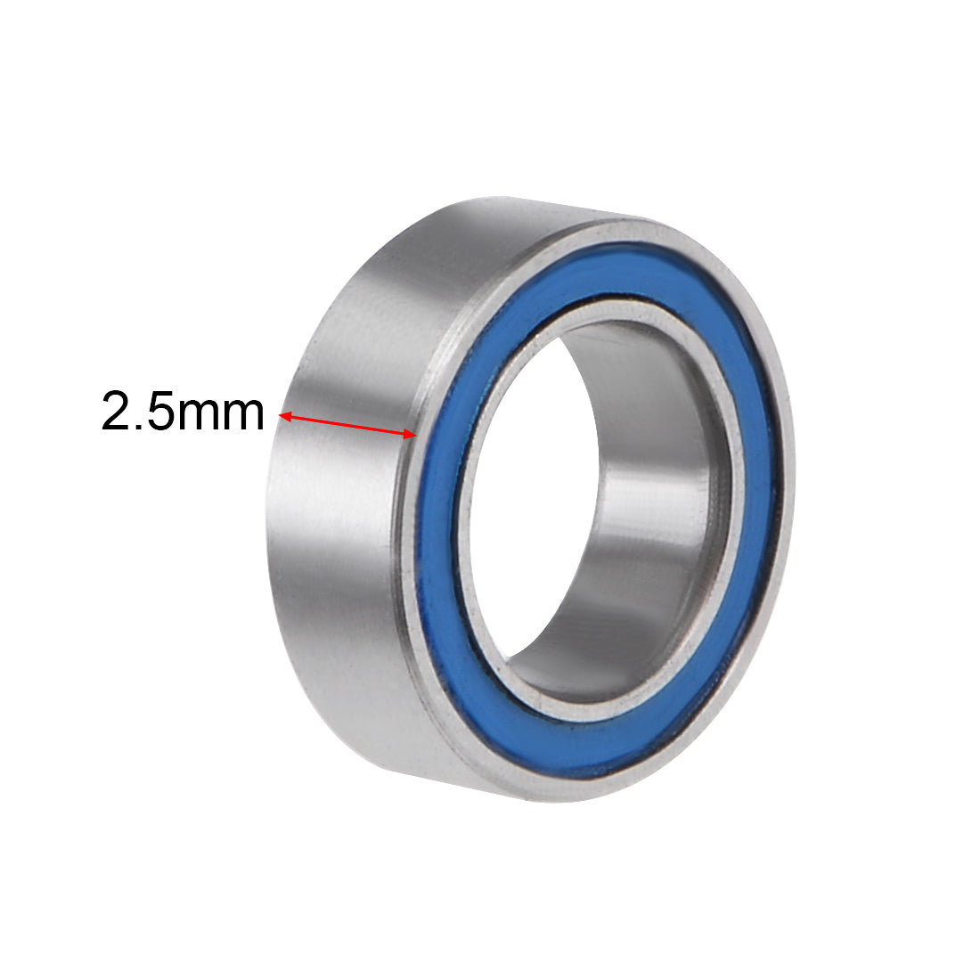 uxcell Uxcell Ball Bearing Double Sealed ABEC-3 Bearings Blue Cover