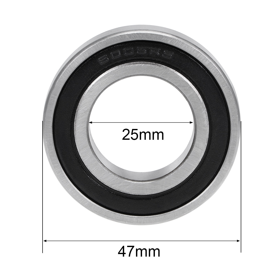 uxcell Uxcell Deep Groove Ball Bearings Metric Double Sealed Chrome Steel ABEC-3 Z1