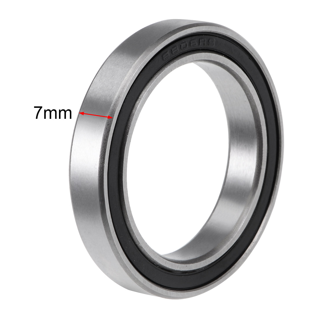 uxcell Uxcell Deep Groove Ball Bearings Thin Section Double Seal Chrome Steel ABEC3