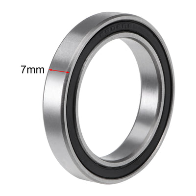 Harfington Uxcell Deep Groove Ball Bearings Thin Section Double Seal Chrome Steel ABEC3