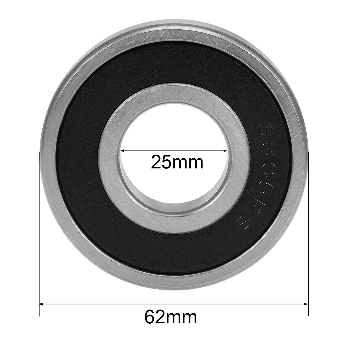 uxcell Uxcell Deep Groove Ball Bearings Metric Double Sealed Chrome Steel ABEC-3 Z1