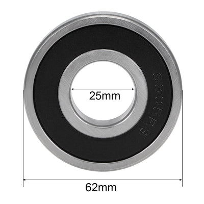 Harfington Uxcell Deep Groove Ball Bearings Metric Double Sealed Chrome Steel ABEC-3 Z1