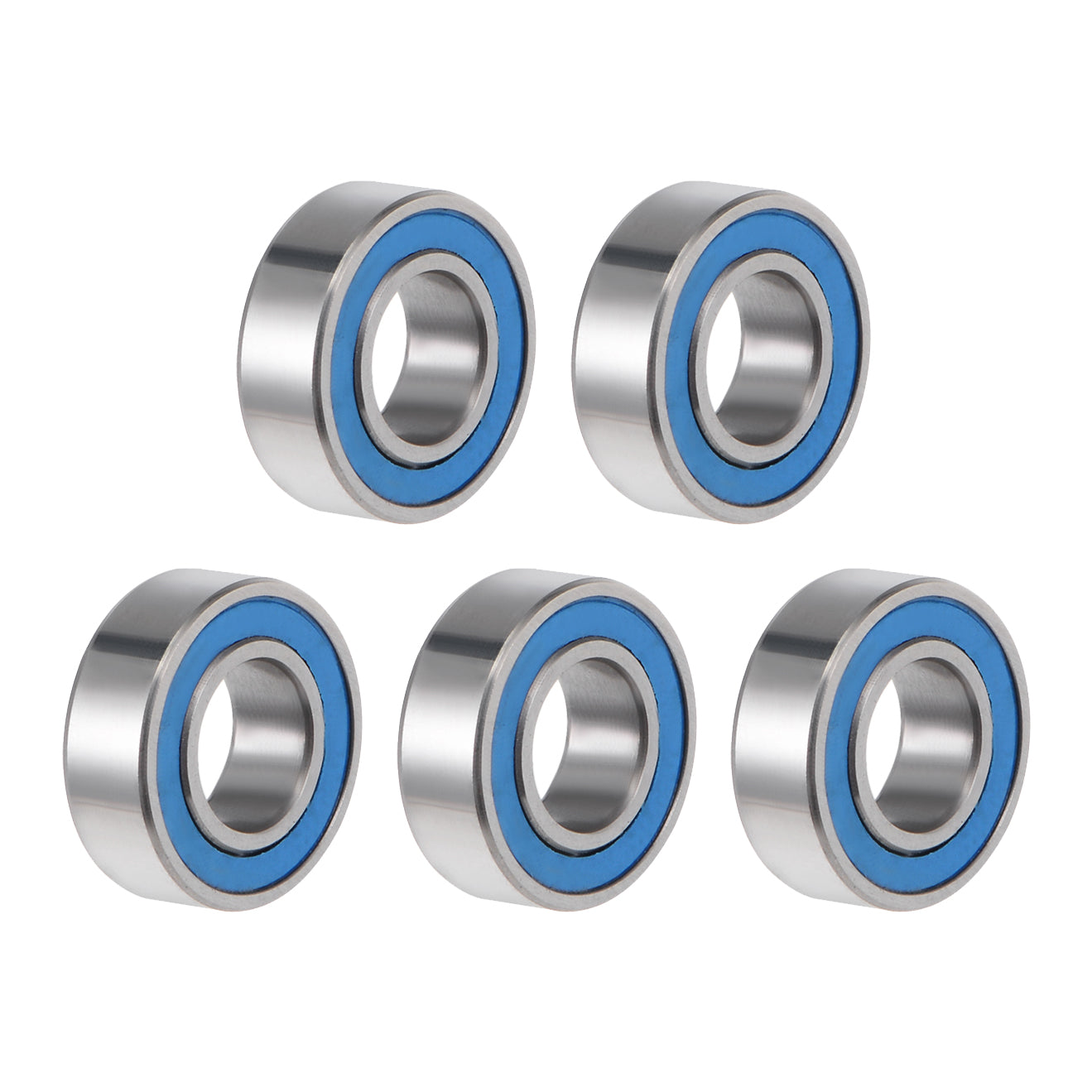 uxcell Uxcell Ball Bearing Double Sealed ABEC-3 Bearings Blue Covers