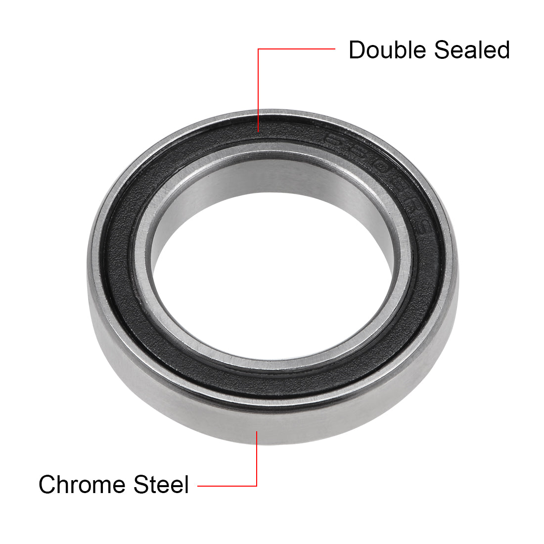 uxcell Uxcell Deep Groove Ball Bearings Thin Section Double Seal Chrome Steel ABEC3