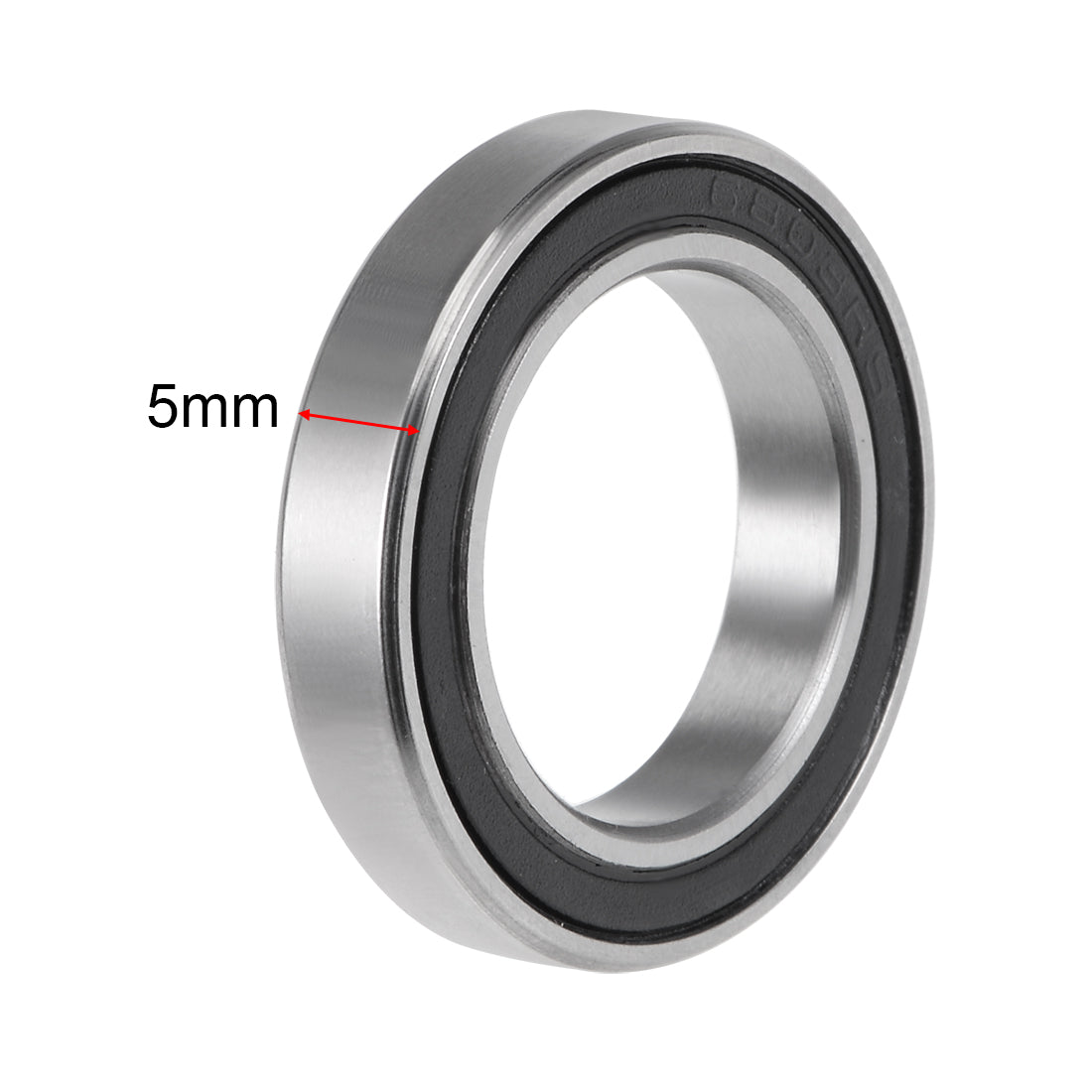 uxcell Uxcell Deep Groove Ball Bearings Thin Section Double Seal Chrome Steel ABEC3