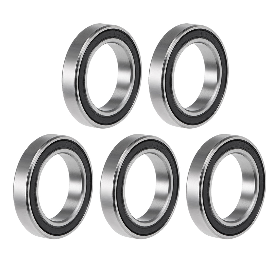 uxcell Uxcell Deep Groove Ball Bearings Thin Section Double Seal Chrome Steel ABEC3