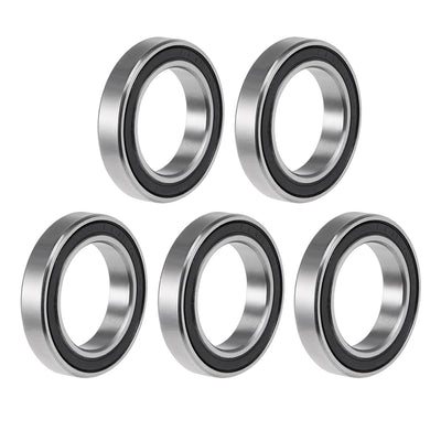 Harfington Uxcell Deep Groove Ball Bearings Thin Section Double Seal Chrome Steel ABEC3