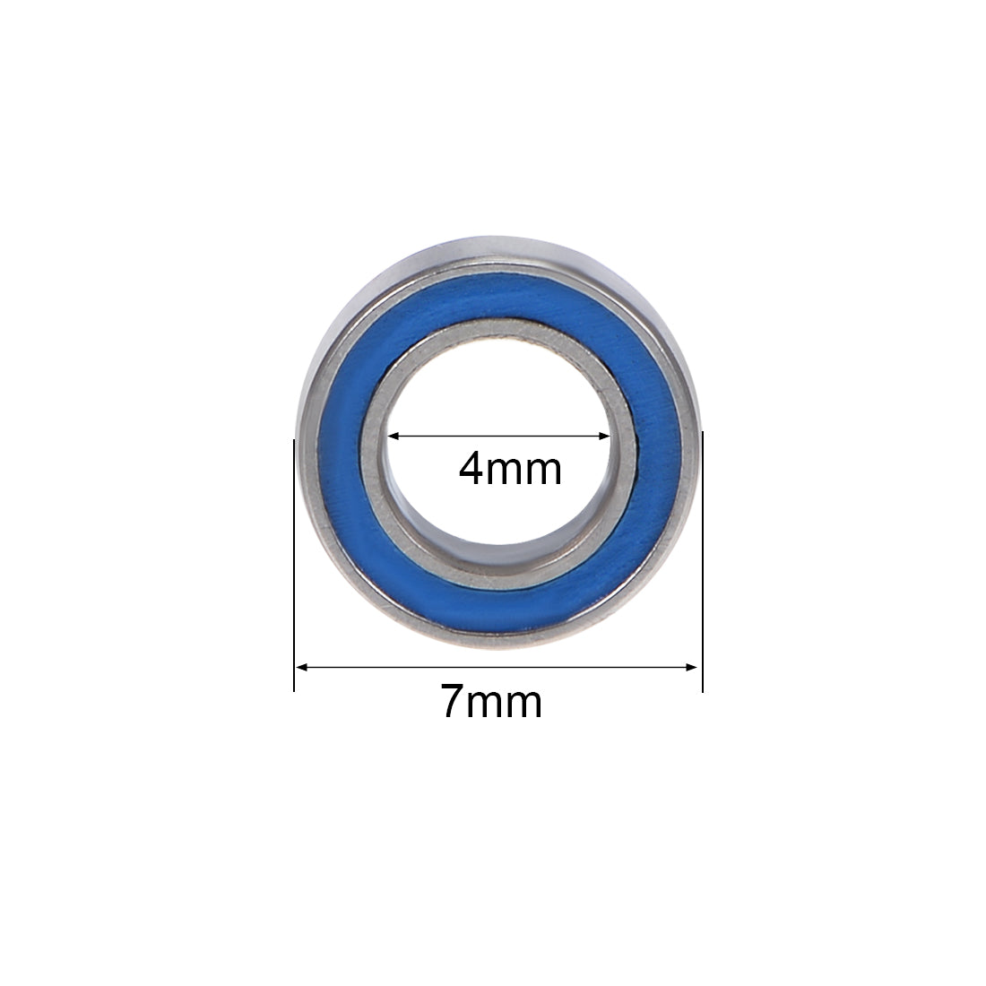 uxcell Uxcell Ball Bearing Double Sealed ABEC-3 Bearings Blue Covers