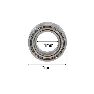 Harfington Uxcell Deep Groove Ball Bearings Metric Double Shielded Chrome Steel P6 Z1