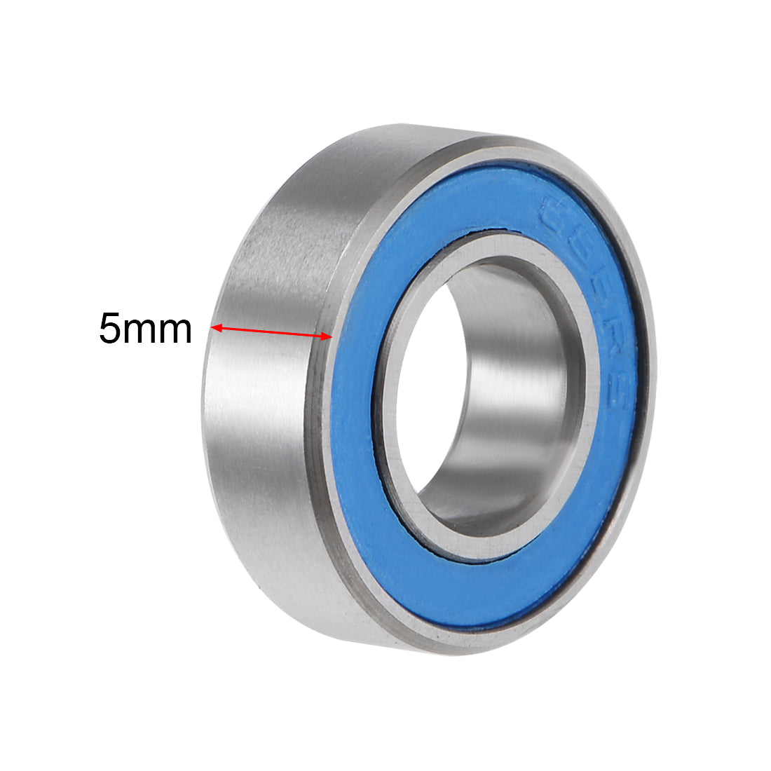 uxcell Uxcell Ball Bearing Double Sealed ABEC-3 Bearings Blue Covers