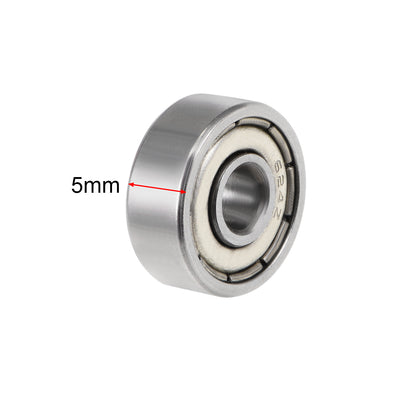 Harfington Uxcell Deep Groove Ball Bearings Metric Double Shielded Chrome Steel ABEC3 Z1