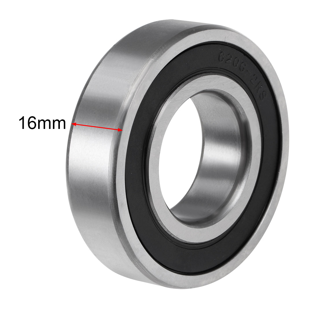 uxcell Uxcell Deep Groove Ball Bearings Metric Double Sealed Chrome Steel ABEC-3 Z1