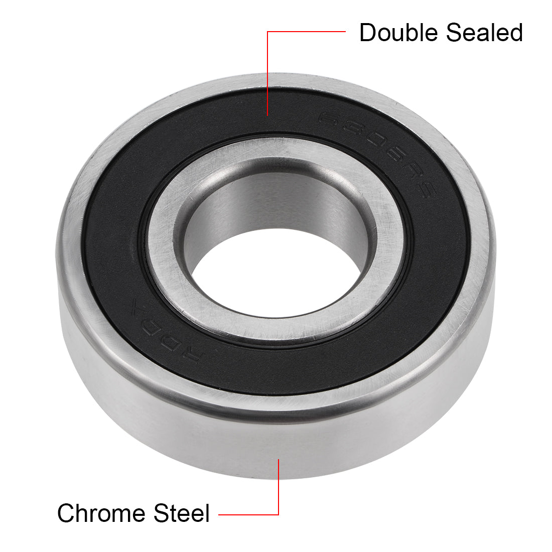 uxcell Uxcell Deep Groove Ball Bearings Metric Double Sealed Chrome Steel ABEC-3 Z1