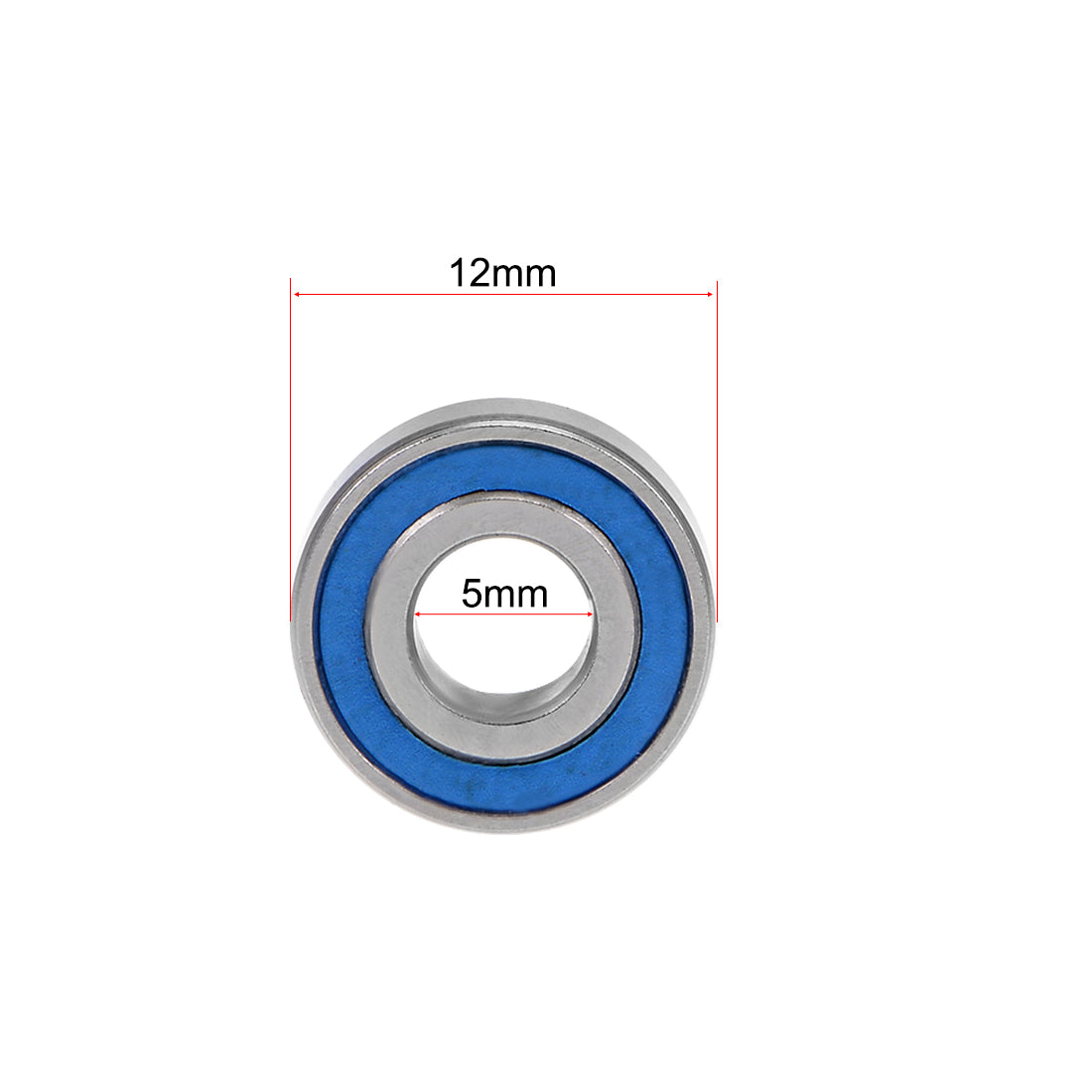 uxcell Uxcell Ball Bearing Double Sealed ABEC-3 Bearings Blue Cover