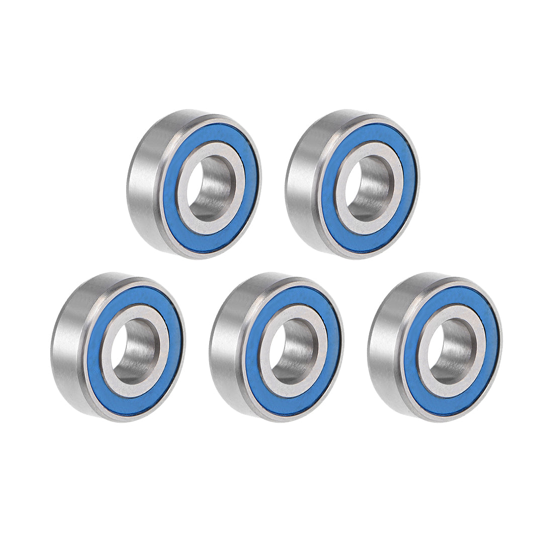 uxcell Uxcell Ball Bearing Double Sealed ABEC-3 Bearings Blue Covers