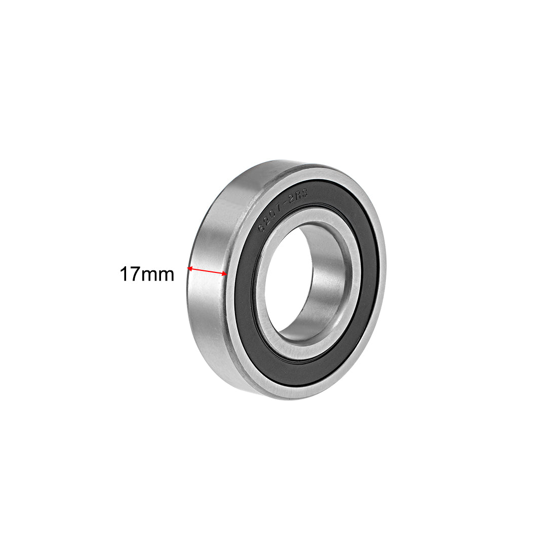 uxcell Uxcell Deep Groove Ball Bearings Metric Double Sealed Chrome Steel ABEC-3 Z1