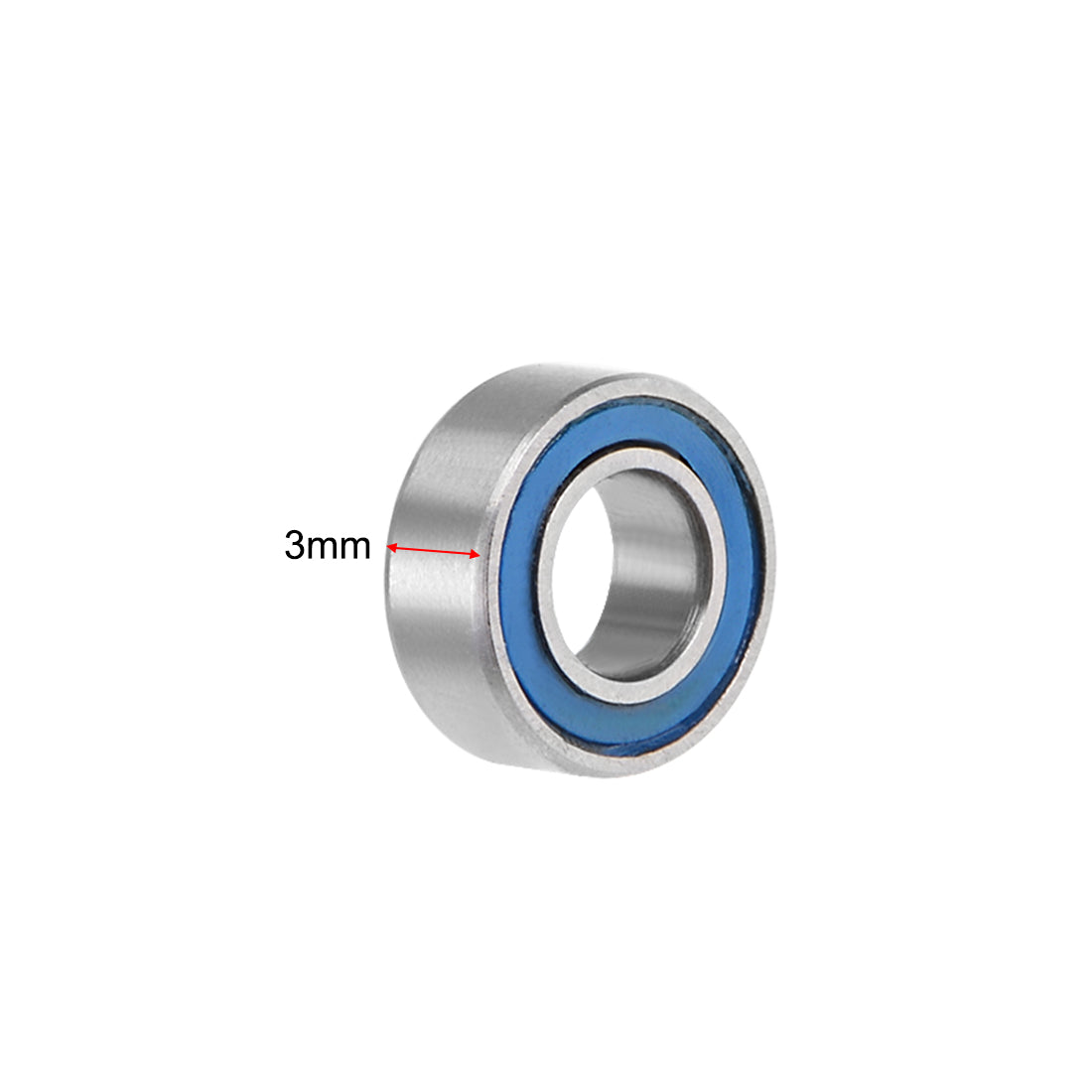 uxcell Uxcell Ball Bearing Double Sealed ABEC-3 Bearings Blue Covers