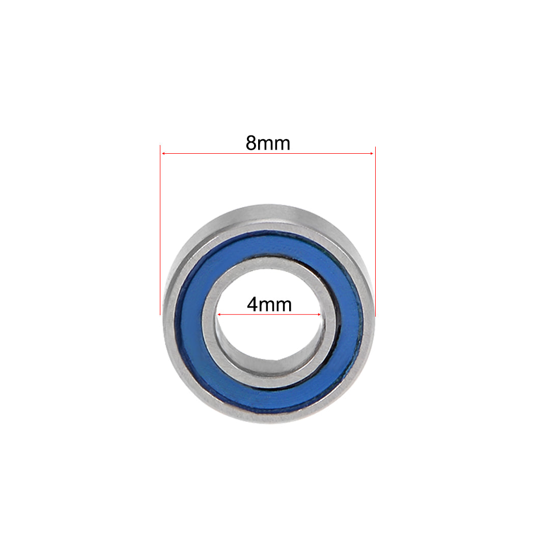 uxcell Uxcell Ball Bearing Double Sealed ABEC-3 Bearings Blue Covers