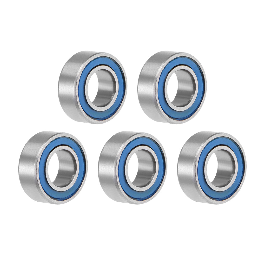 uxcell Uxcell Ball Bearing Double Sealed ABEC-3 Bearings Blue Covers