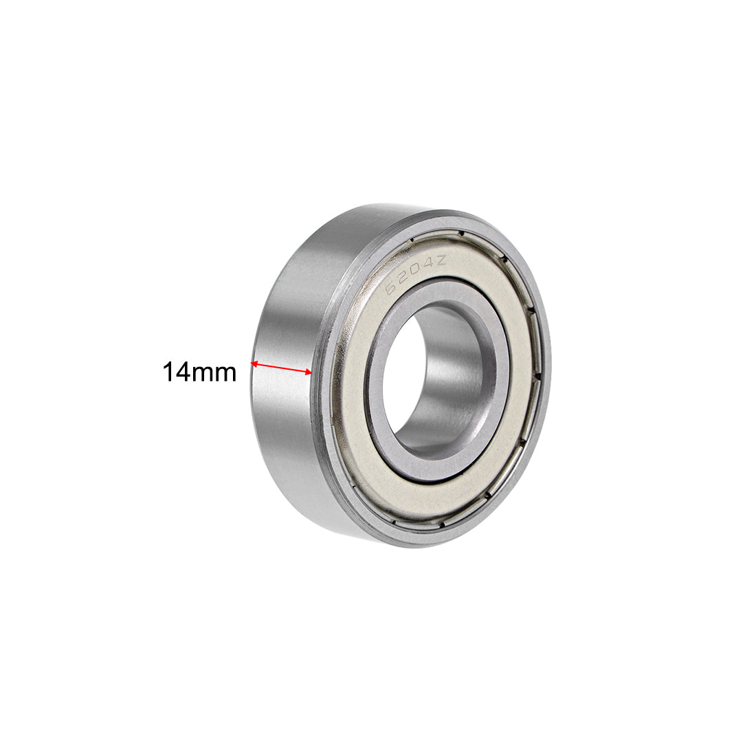 uxcell Uxcell Deep Groove Ball Bearings Metric Double Shielded Chrome Steel ABEC-3 Z1