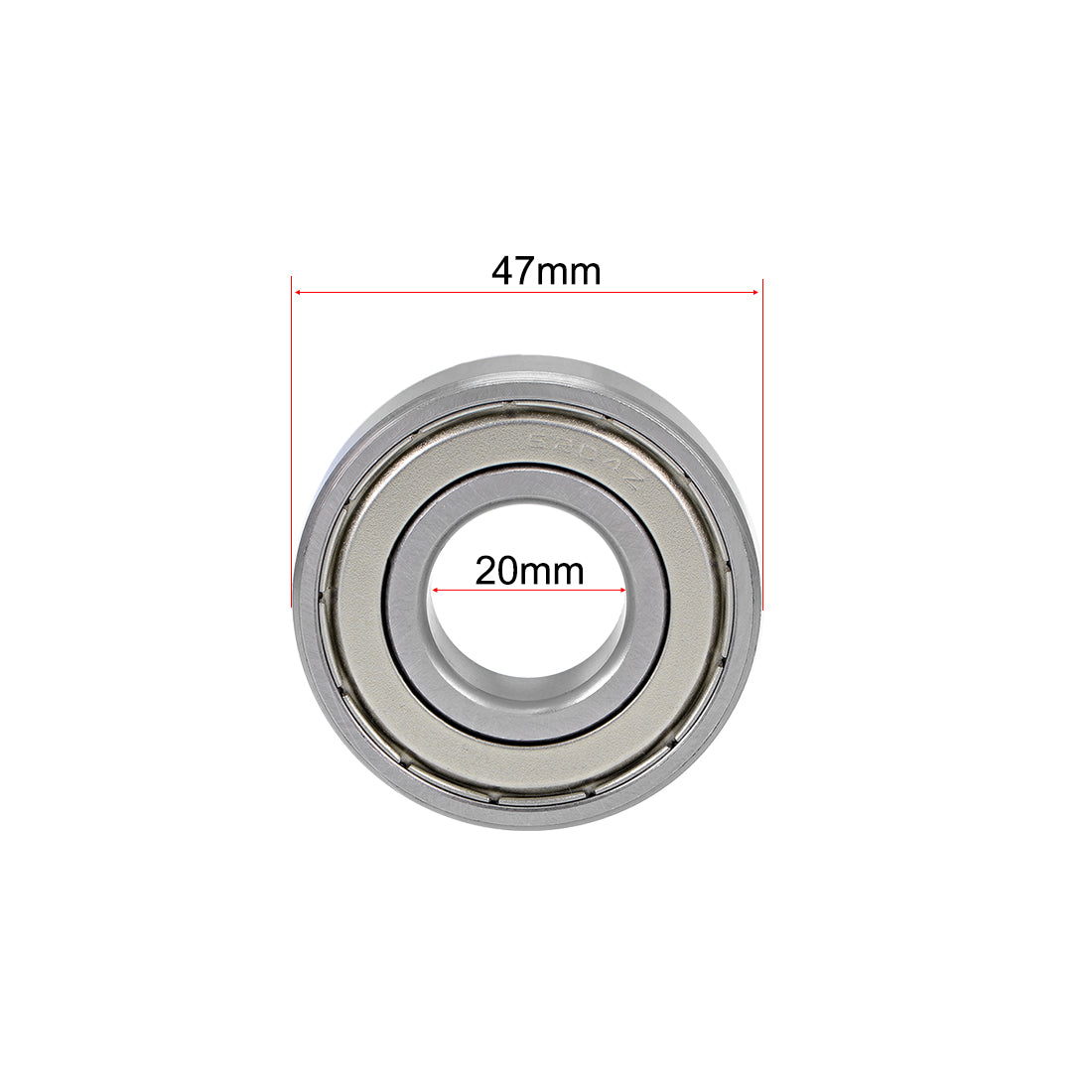 uxcell Uxcell Deep Groove Ball Bearings Metric Double Shielded Chrome Steel ABEC-3 Z1